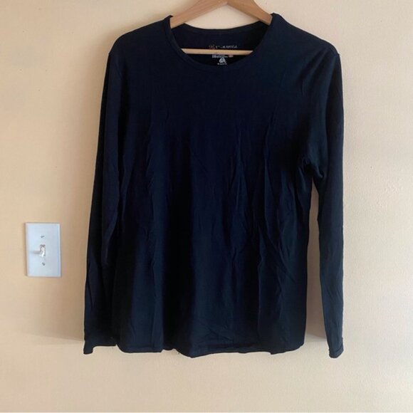 Cloudveil Baselayer Shirt Woman XL Black 100% Merino Wool Gorpcore Hiking - Picture 15 of 15